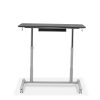 205 Lift Table in Espresso, Raised, Front