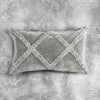 Angular Grey 12x20 Pillow - Top