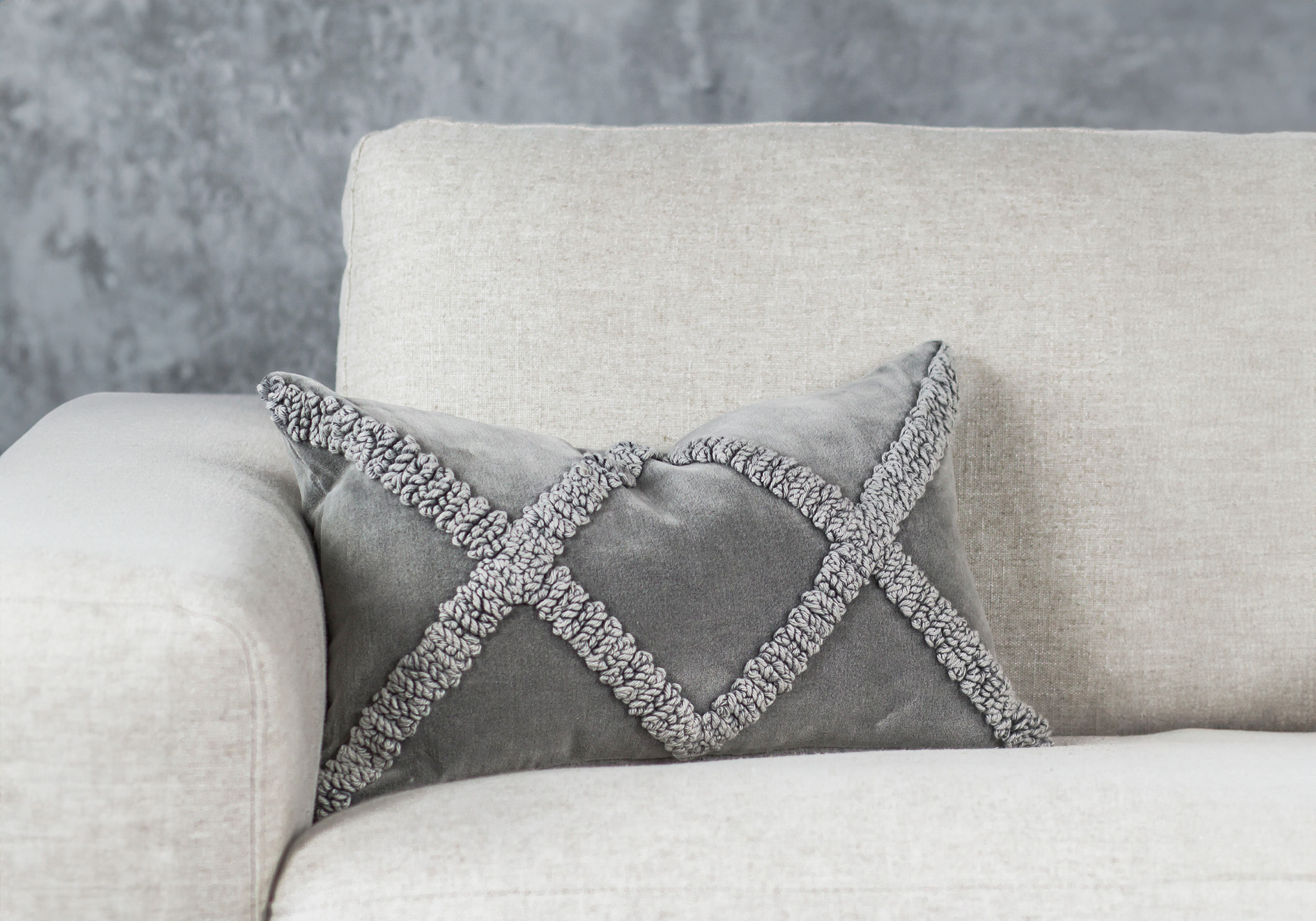 Angular Grey 12x20 Pillow