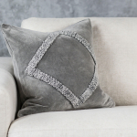 Angular Grey Decorative Pillow 20x20