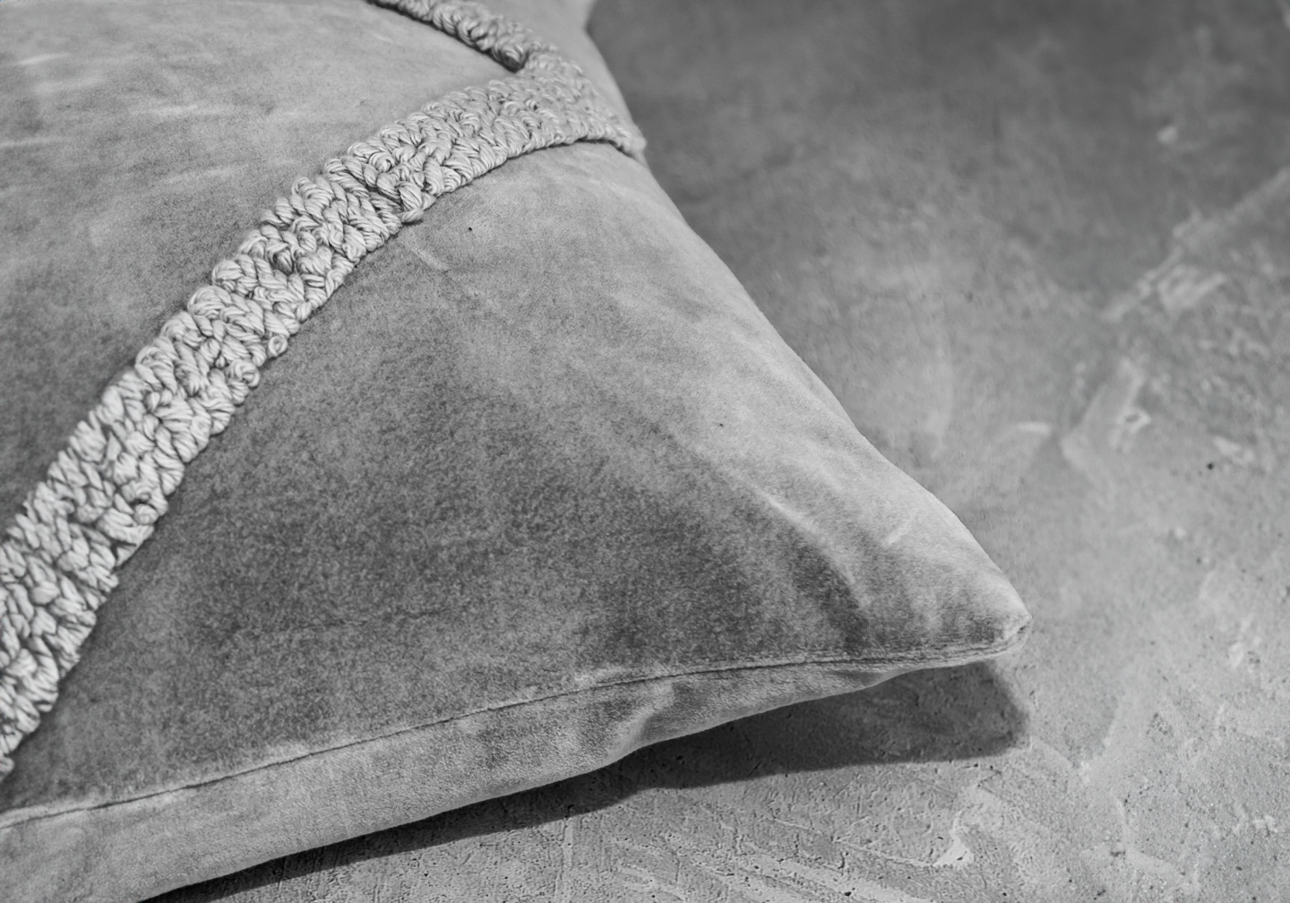 Angular Grey 20x20 Pillow - Close Up