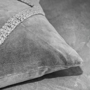 Angular Grey 20x20 Pillow - Close Up Angular Grey 20x20 Pillow - Close Up