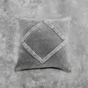 Angular Grey 20x20 Pillow - Top Angular Grey 20x20 Pillow - Top