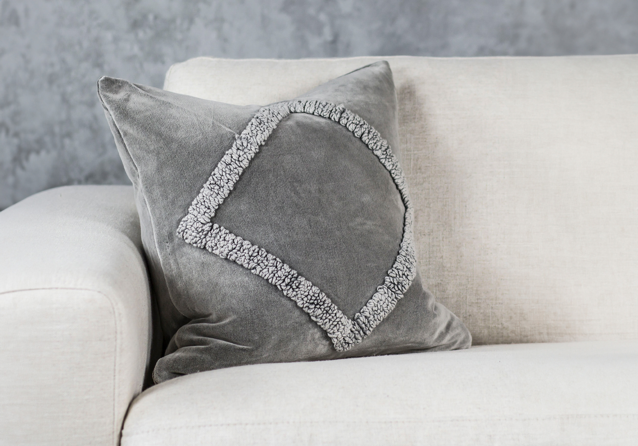 Angular Grey 20x20 Pillow