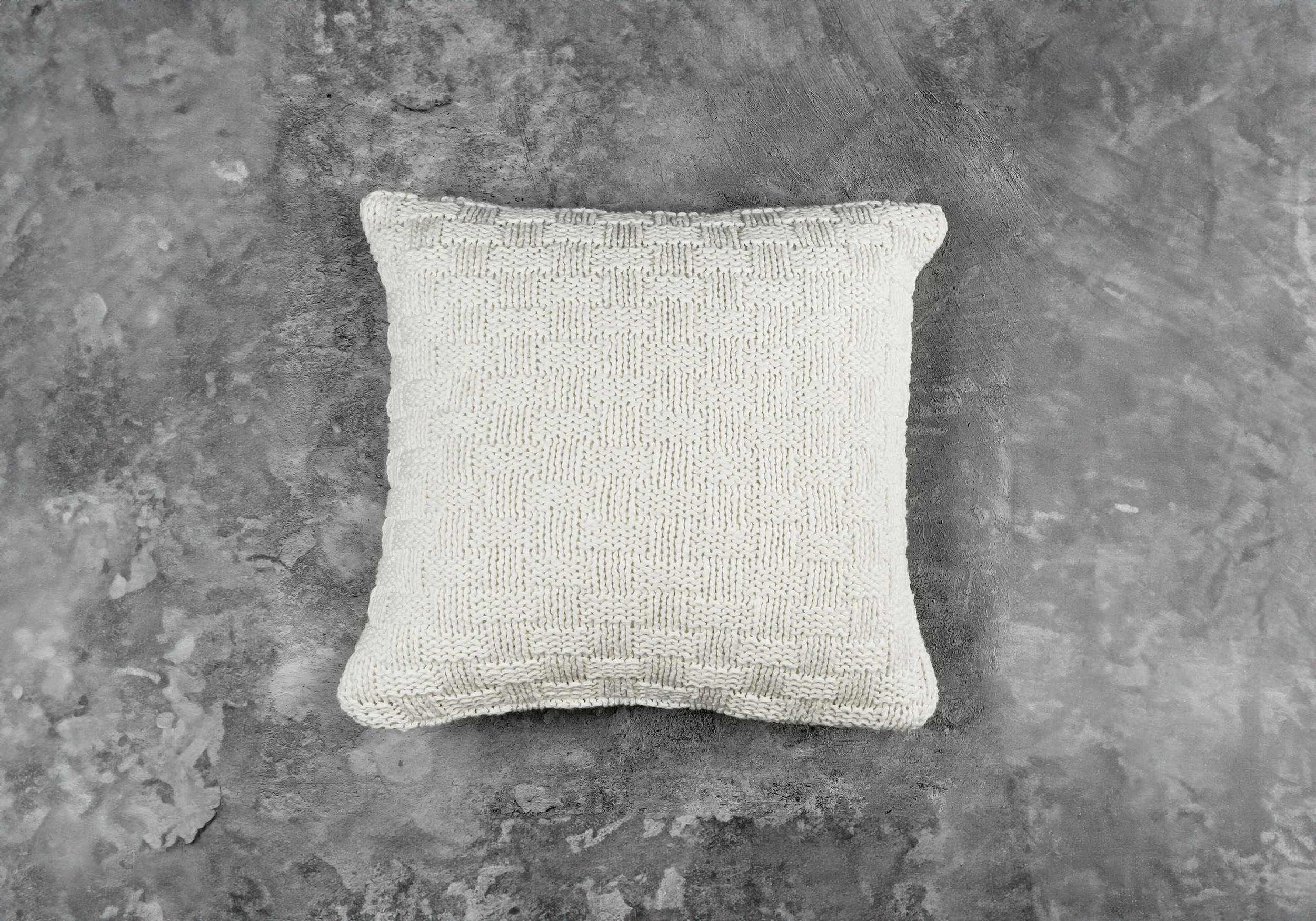 Basket Ivory Pillow 20x20 - Top