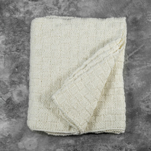 Basket Ivory Throw Basket Ivory Throw