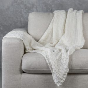 Basket Ivory Throw