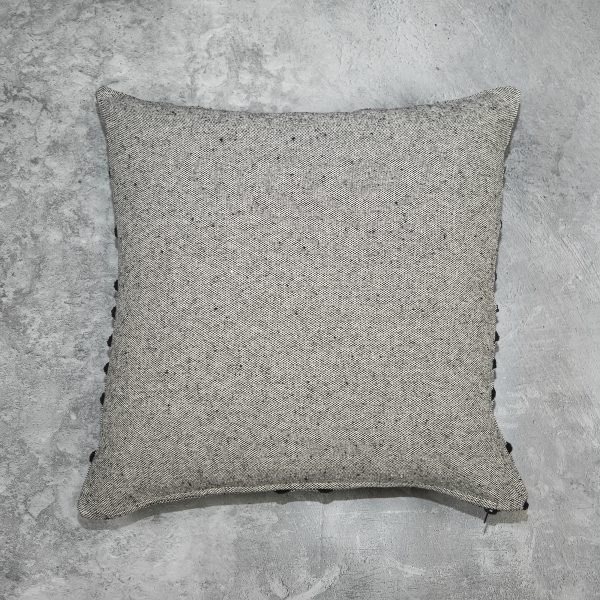 Chevron Grey Pillow, Back