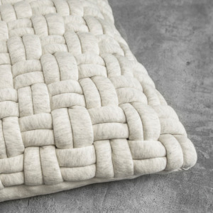 Clusp Cream 20х20 Pillow - Close Up Clusp Cream 20х20 Pillow - Close Up
