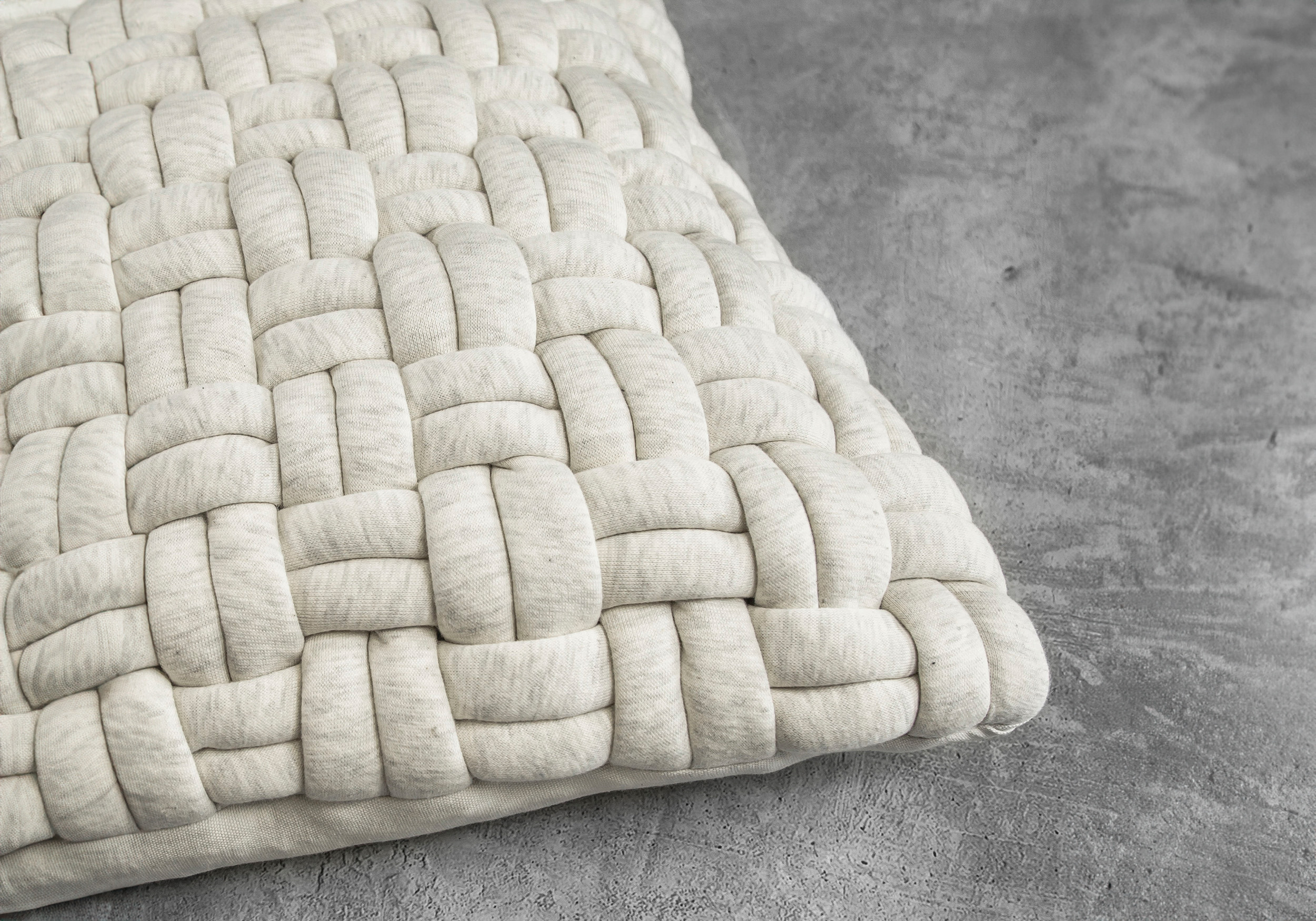 Clusp Cream 20х20 Pillow - Close Up Clusp Cream 20х20 Pillow - Close Up
