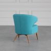 Mission Chair, Turquoise, Back