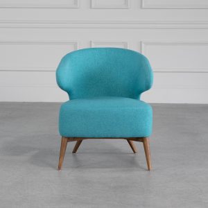 Mission Chair, Turquoise, Front