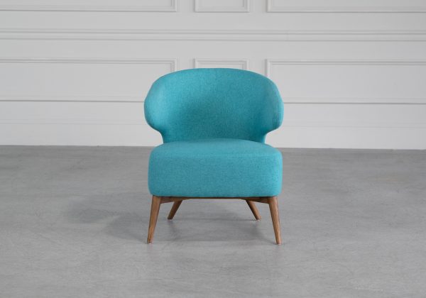 Mission Chair, Turquoise, Front