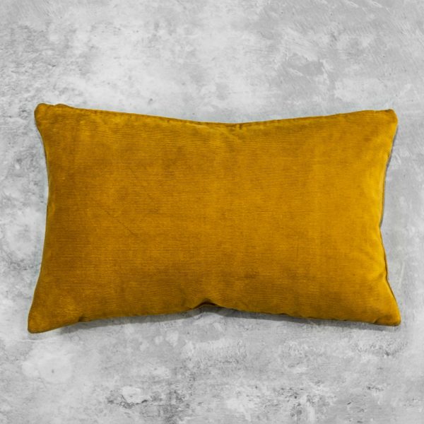 Penelope Ochre Pillow 12 x 20, Back