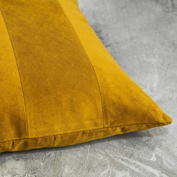 Penelope Ochre Pillow 12 x 20, Close Up