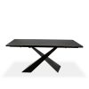 Bowen Dining Table in Black, Front