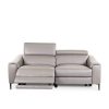 Barclay Sofa in Grey M8, Front, Recline
