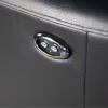 Barclay Black Leather Sofa - Buttons