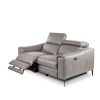 Barclay Loveseat in Grey M8, Angle, Recline