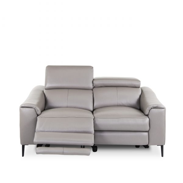 Barclay Loveseat in Grey M8, Front, Recline