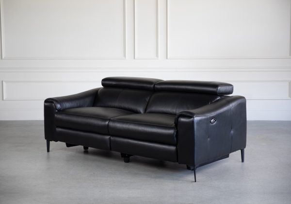 Barclay Sofa in Black, Angle