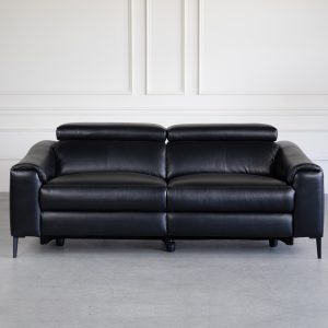 Barclay Sofa in Black, Front