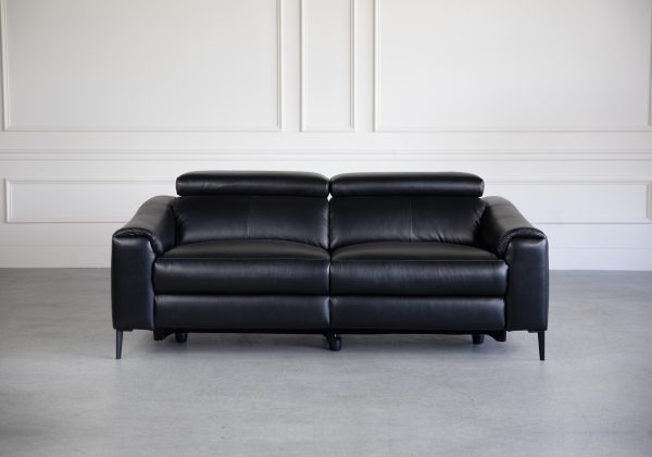 Barclay Sofa in Black, Front