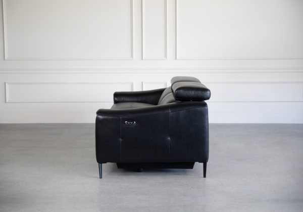 Barclay Sofa in Black, Side