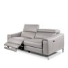 Barclay Sofa in Grey M8, Angle, Recline