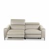 Barclay Sofa Taupe Front Recline