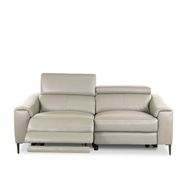 Barclay Sofa Taupe Front Recline