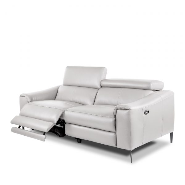 Barclay Sofa White Angle Recline