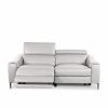 Barclay Sofa White Front Recline