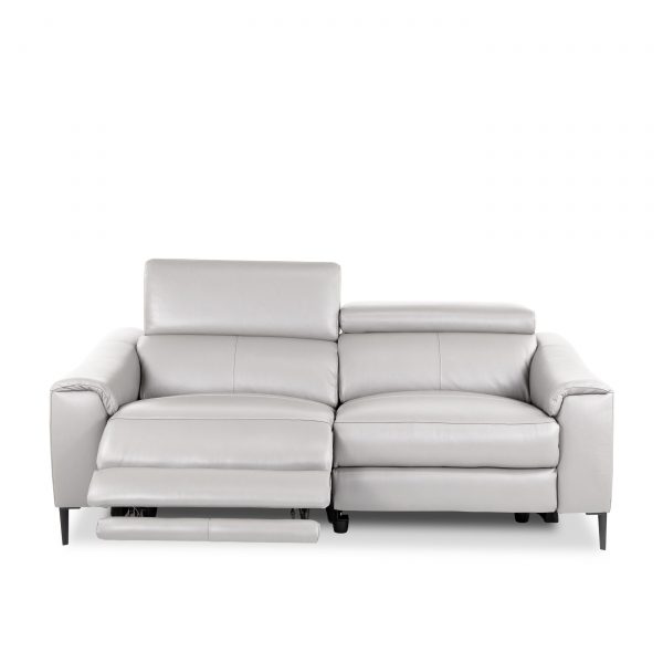 Barclay Sofa White Front Recline