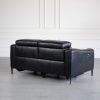 Barclay Loveseat in Black, Back