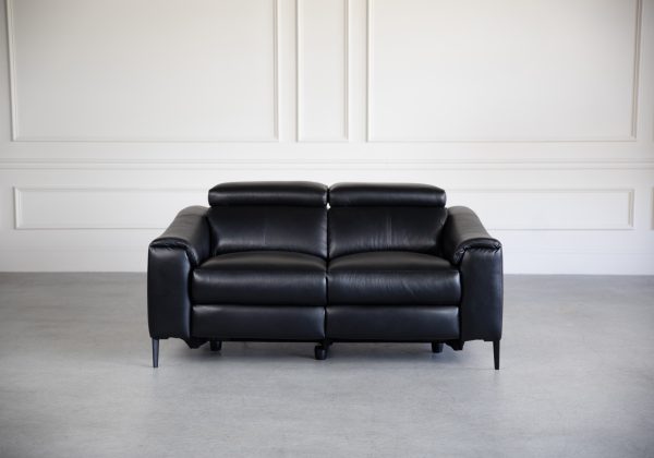 Barclay Loveseat in Black, Front