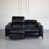 Barclay Loveseat in Black, Front, Recline