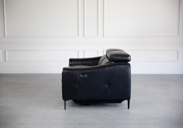 Barclay Loveseat in Black, Side