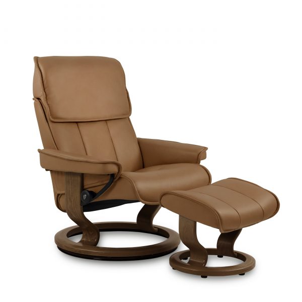 Admiral Classic in Paloma Cognac with a New Walnut Base