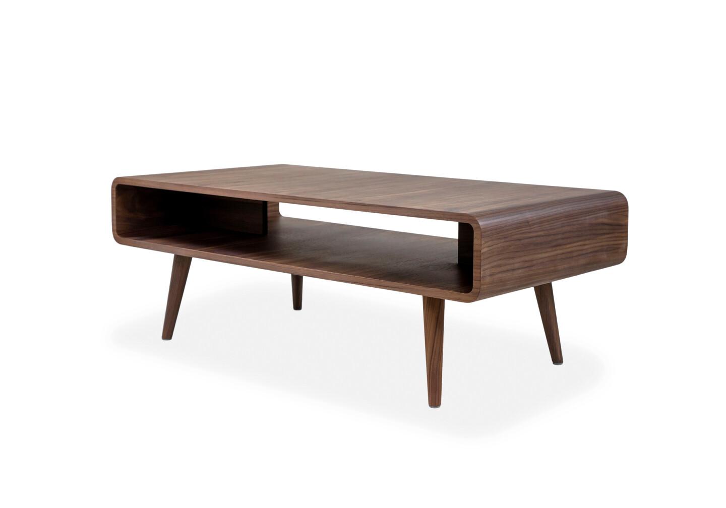 Newport Coffee Table Walnut - Angle