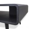 Newport Coffee Table in Black Oak, Close Up
