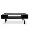Newport Coffee Table in Black Oak, Front