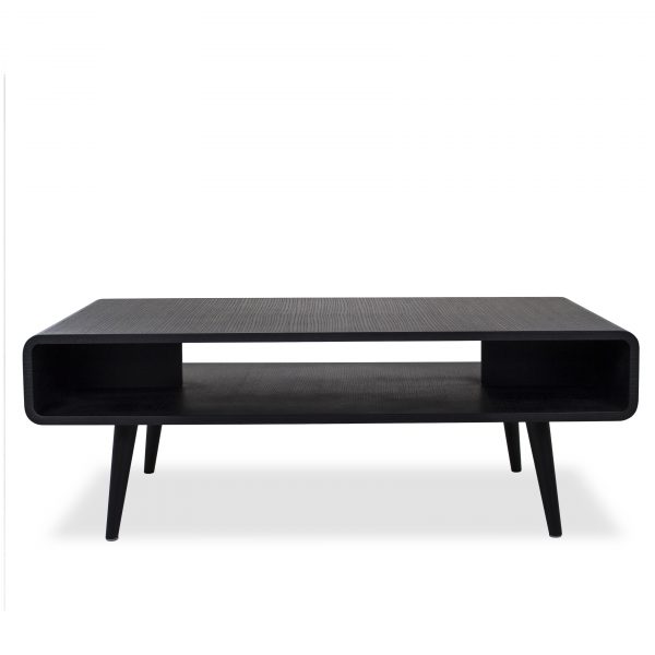 Newport Coffee Table in Black Oak, Front