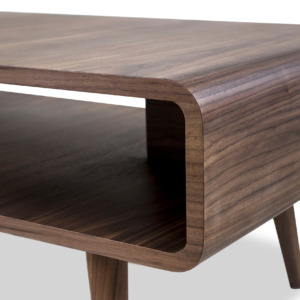 Newport Walnut Coffee Table - Close Up Newport Walnut Coffee Table - Close Up