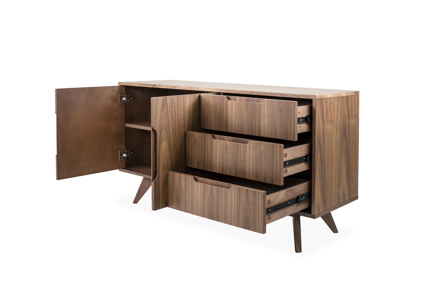 Trevor Wood Sideboard Angle & Drawers