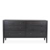 Calvin Double Dresser in Obsidian, Front