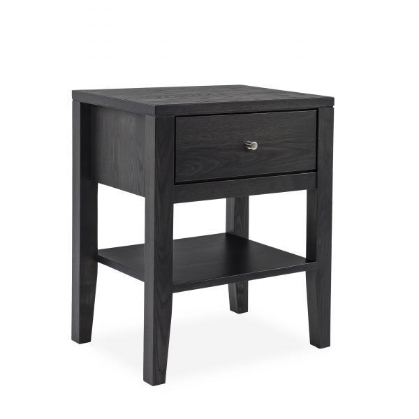 Calvin Nightstand in Obsidian, Angle