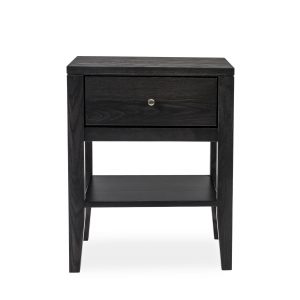 Calvin Nightstand in Obsidian, Front