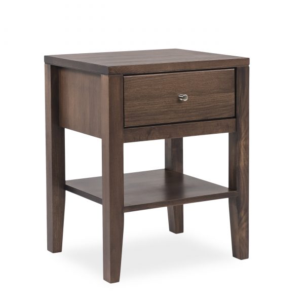 Calvin Nightstand in Hampton Walnut, Angle