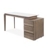 Ivy Desk in Walnut, Angle